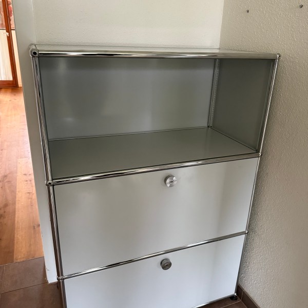 USM Haller Regal 1x3 Lichtgrau