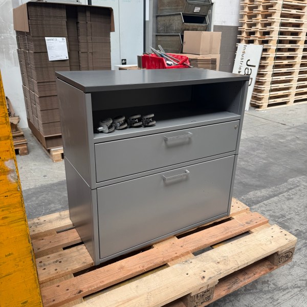 Embru Metallschrank mit Schubladen & offenem Fach