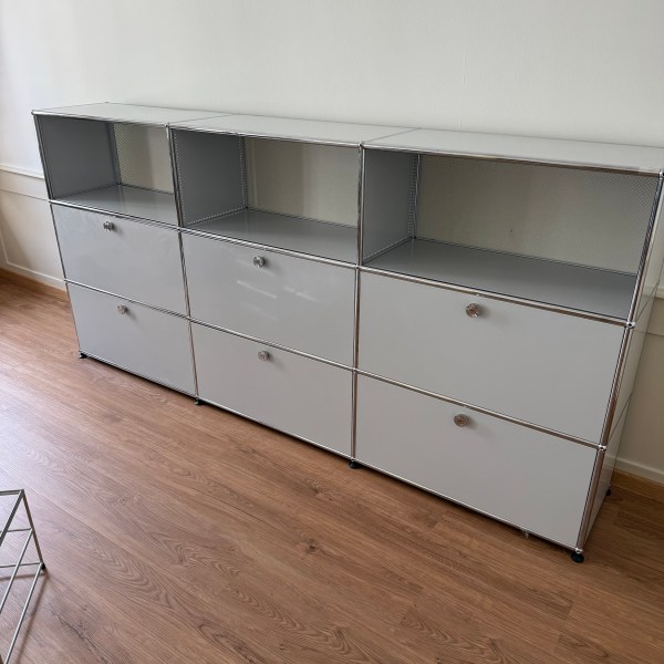 USM Haller Sideboard 3x3 Lichtgrau Inklusive Lieferung/Aufbau
