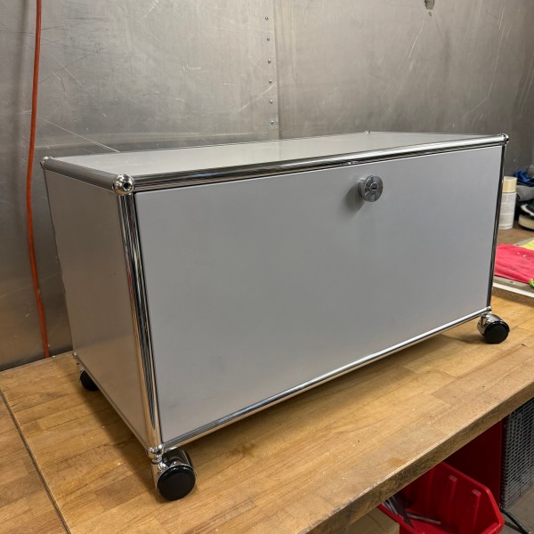 USM Haller Rollcontainer Mattsilber 1x1 Mit Rollen