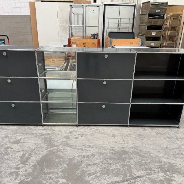 USM Sideboard Vitrine Anthrazit Grau Inklusive Lieferung