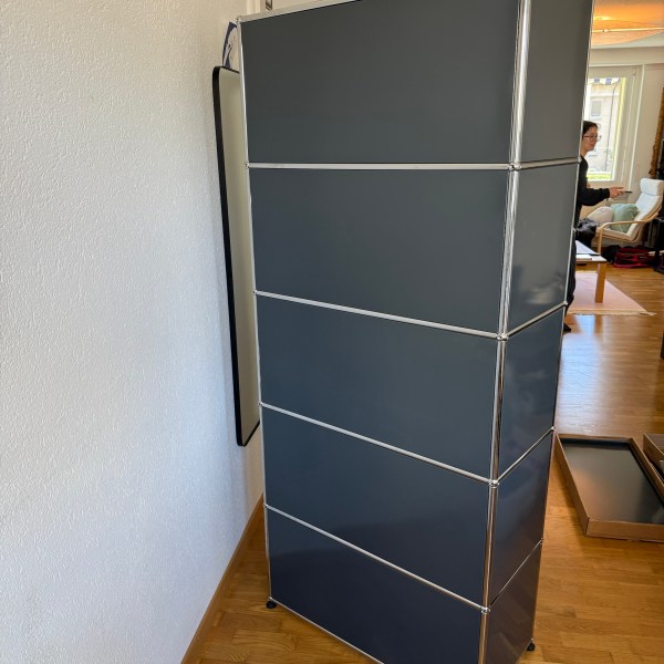 USM Haller Regal Anthrazit Grau 1x5 Q2